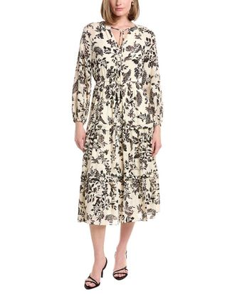 Anne Klein Blouson Sleeve Tiered Patio Dress