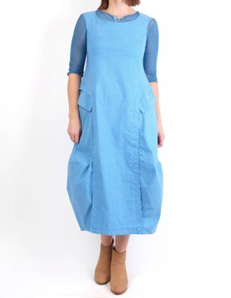 Rundholz Sleeveless Dress In Malibu Check