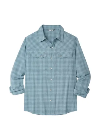 Stio | Mens Eddy Shirt Long Sleeve, Size XX-Large in Stormy Weather Plaid