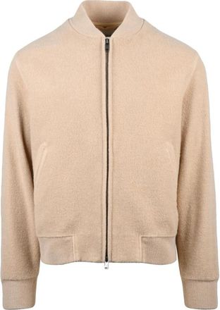 Circolo 1901 Bomberjack - Heren - Vesten met rits - Beige - M - Wol - Hoodies & sweatvesten