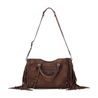 Balenciaga Schoudertassen - Dames - Tassen - Bruin - Maat: ONE Size Leer