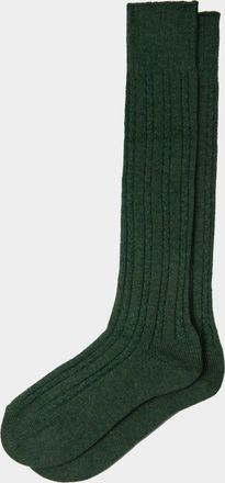 Maria La Rosa Womens Scotland Cashmere Knee-High Socks One Size