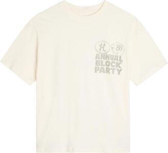 Honor The Gift Printed Cotton T-shirt - Off White - XL