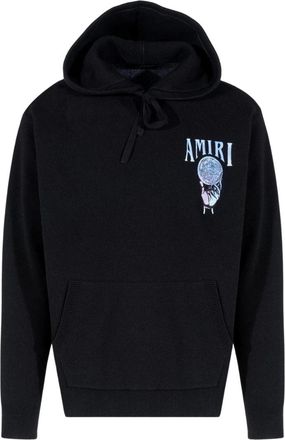 Amiri Crystal Ball zwarte kasjmier hoodie