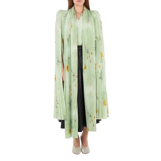 Balenciaga Scarf Pleated Blouse, Brand Size 34 (US Size 0)