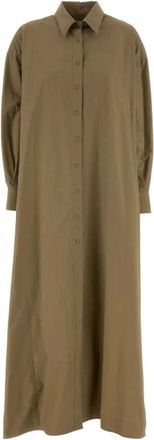 ARMARIUM Leo Dress - Dames - Shirt Kleedjes - Bruin - L - Katoen - Kleedjes