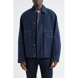 BOSS Corty Zip-Up Jacket in Dark Blue at Nordstrom Rack, Size 38