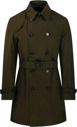 Sealup Cappotto doppiopetto con cintura - Verde