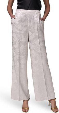 DKNY Metallic Jacquard Pants in Light Flax at Nordstrom, Size 12