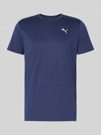Puma Regular Fit T-Shirt mit Logo-Print Modell Solid in Marine, Gr&ouml;&szlig;e XXL