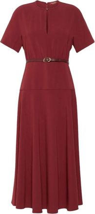 Max Mara Midi Jurk - Dames - Casual kleedjes - Rood - S - Kleedjes