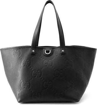 Gucci Black Leather Tote Bag (Pre-Owned)
