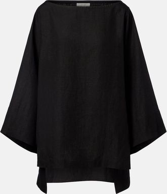 The Row Top asim&eacute;trico Junia de lino