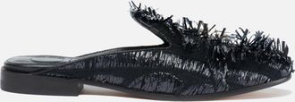 C.B. Made in Italy Fringed Raffia Flats Ravello