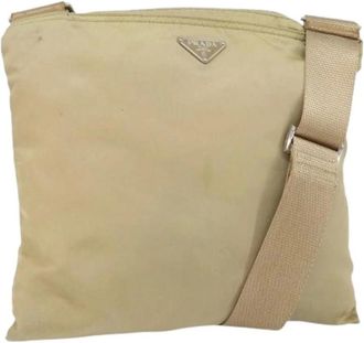 Prada Pre-owned Cross Body Bags, female, Beige, Size: ONE SIZE Pre-owned Vintage Cross Body Bag
