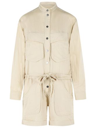 Isabel Marant Mono largo de una pieza en mezcla de algod&oacute;n beige Betyna de Isabel Marant Etoile