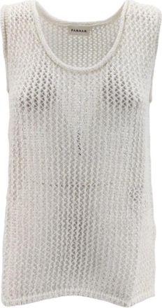P.A.R.O.S.H. Top Zonder Mouwen - Dames - Tops zonder mouwen - Beige - S - Katoen - Tops
