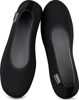 Garonne Womens Slippers with Memory Foam, Womens Non-Slip Slippers for Bedroom Indoor/Outdoor, black, 5.5 UK
