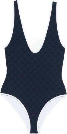 Gucci GG Swimsuit - Dames - Badpakken - Blauw - L - Badmode
