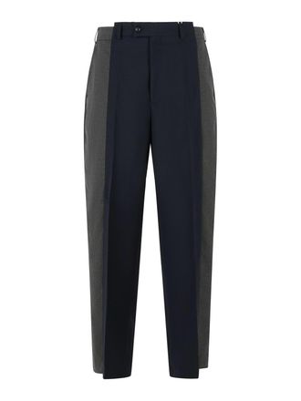 Maison Margiela Two-Tone Wool Trousers
