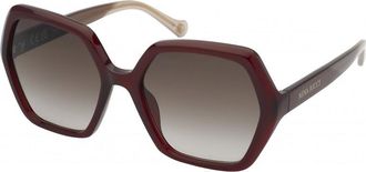 Nina Ricci Womens SNR3565709Y9 SNR35657 57 09Y9 Sunglasses - Dark Red - One Size