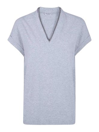 Brunello Cucinelli V Neck T-Shirt