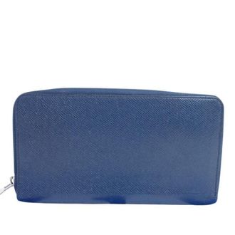 Louis Vuitton Navy Navy Blue Taiga Leather Long Wallet (Bi-Fold) (Pre-Owned)