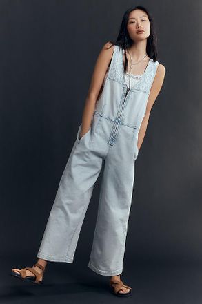 Pilcro Front-Zip Wide-Leg Jumpsuit