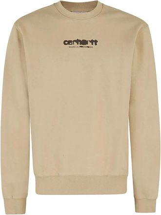 Carhartt Work in Progress Ink Blee Sweatshirt - Heren - Sweatshirts - Beige - M - Hoodies & sweatvesten