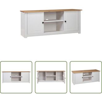 vidaXL Armadio tv - Mobile TV 120x40x50 cm in Legno Massello di Pino Panama Range