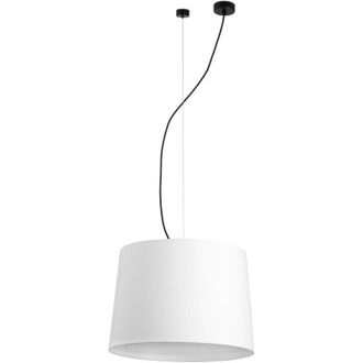Faro Barcelona Samba Lámpara colgante negra/blanca ø450 64314-54