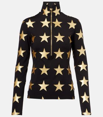 Goldbergh Lunaria printed half-zip ski top