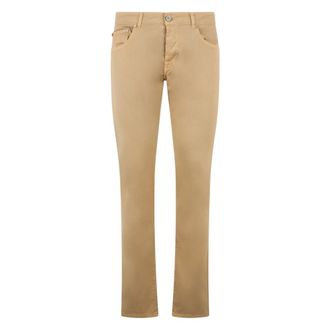 Moorer Straight Jeans, male, Beige, Size: W36 Beige pants with a minimal and casual style