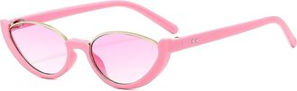 Generic Womens Outdoor Vacation Sunglasses Commuter Mens Sports Decorative Sun Glasses(Pink)