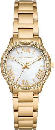 Michael Kors Moderne Gouden Sage Horloge - Dames - Horloges - Geel - ONE Size - Accessoires