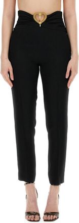 Moschino Black Slim Flat Front Pant
