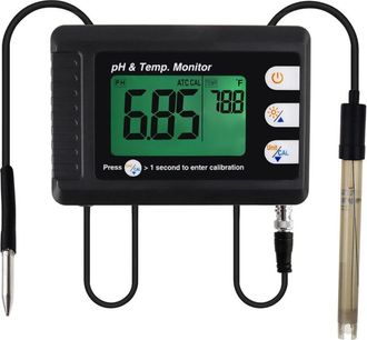 OEM Medidor Profesional De Ph Y Temperatura Con Atc Y Funci&oacute;n De Calibraci&oacute;n Autom&aacute;tica, Comprobador De Medici&oacute;n De Agua Con Tr&iacute;pode Para Acuarios E Hidro