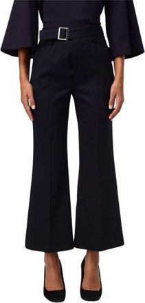 Liviana Conti Wijde Broek - Dames - Wijde Broeken - Blauw - M - Katoen - Broeken