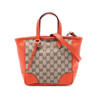 Gucci Pre-owned Gucci Small GG Canvas Bree Satchel Ladies 449241 498879