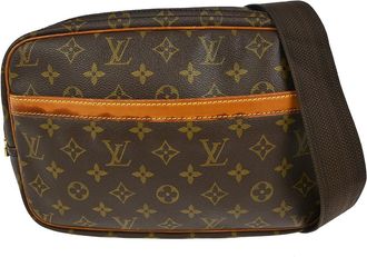 Louis Vuitton Reporter Monogram Canvas Brown Canvas Handbag (Pre-Owned)