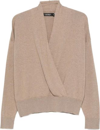 Lauren Ralph Lauren Maglione con incrocio - Toni neutri