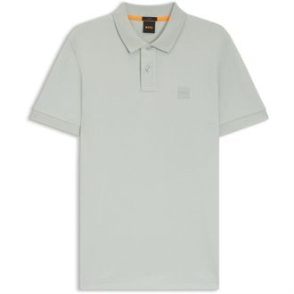 HUGO BOSS Mens Boss Passenger Short Sleeve Polo Shirt in Silver