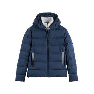 Fay Winter Jackets, male, Blue, Size: XL Double-front Down Jacket