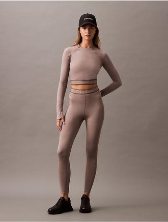 Calvin Klein Calvin Klein Womens Sport Icon Mesh 7/8 Leggings - Grey - XS