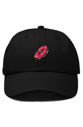 Dalix Donut Embroidered Adjustable Cap in Black at Nordstrom