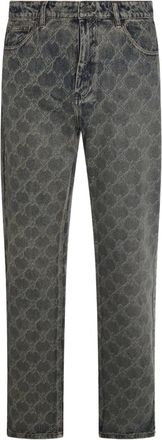 Daily Paper Clothing Jeans con stampa - Blu