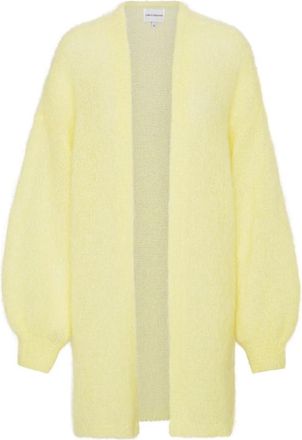 Americandreams Lee Midi Cardigan - Dames - Vesten - Geel - S - Wol - Truien & Vesten