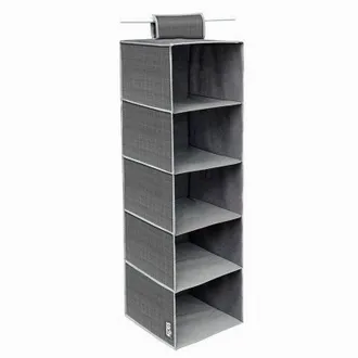 Trade Shop Trade Shop - Organizer Armadio Porta Tutto Pensile Tessuto Scarpe Borse 5 Piani 30x30x100cm