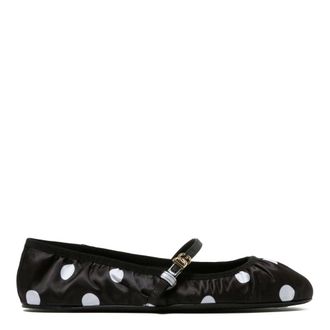 Dolce & Gabbana Ballerina Shoes, female, Black, 6 UK, Black & White Polka Dot Ballerina