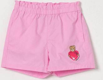 Moschino Pantaloncino jogging in cotone con logo Moschino